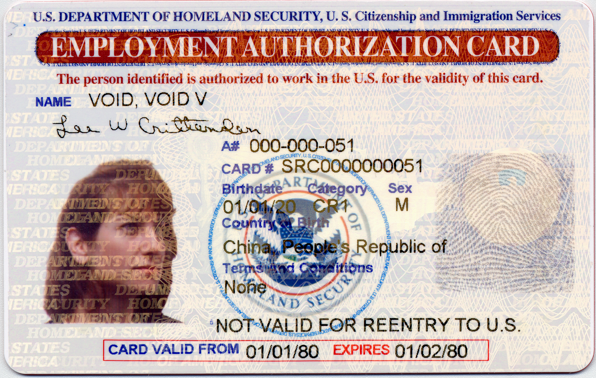 Work authorization в США